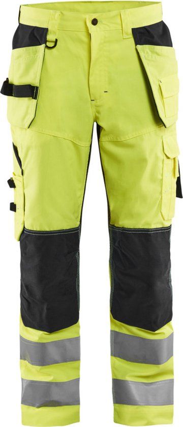 Blåkläder Werkbroek High Vis met ventilatie 1565-1811 - High Vis Geel/Zwart - Maat 62