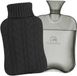 Travelhawk Kruik XL - 2 Litres - Bouillotte à eau chaude - Avec housse en laine - Noir