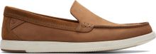 Clarks Heren Bratton Loafer Dark Tan Nubuck Maat 42.5