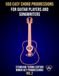 550 progressions d'accords faciles pour guitaristes et auteurs-compositeurs. Vol. 2 : progressions en tonalité mineure. Guitare acoustique, classique ou électrique. Notes, accords... Téléchargement MIDI inclus. Débutant à avancé.