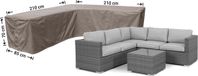 Raffles Covers Beschermhoes Loungeset / Hoekbank (L-vorm) - 210 x 210 H: 85 cm - Taupe