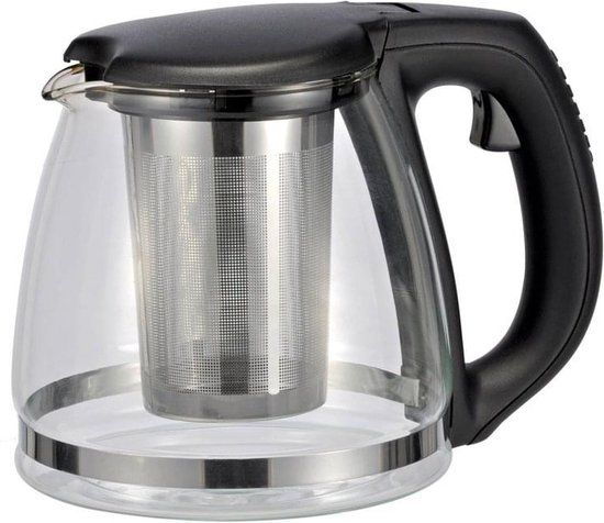 Haushalt Theepot 1.2 Liter - Zwart - Met Thee Infuser