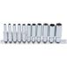 BGS Technic – Coffret de 11 douilles 6 pans profondes 1/4 – Acier chrome-vanadium – Longueur 50 mm – Dimensions 4 à 13 mm