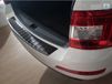 Zwart Avisa Zwart RVS Achterbumperprotector passend voor Skoda Octavia III Kombi 2013-2016 'Ribs'