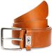 Tom Tailor - TTCOREY ceinture en cuir avec boucle angulaire - Taille 95 - marron clair uni