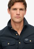 Superdry - Chemise Workwear en coton à manches longues - Homme - Eclipse Navy - XL