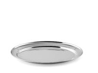 Weis Dienblad Ovaal 40x27 cm, roestvrij staal, zilver, 40 x 27 x 2 cm