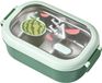 Unyqoos® Lekvrije thermische lunchbox van roestvrij staal met 2 vakken, groen