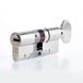 Yale B-YS3-4040NT Anti-Snap 3 Star Euro Cylinder Lock, High Security, 40:40 (80mm), Nickel Finish