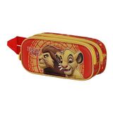 Lion King King-3D Dubbele Etui, Oranje