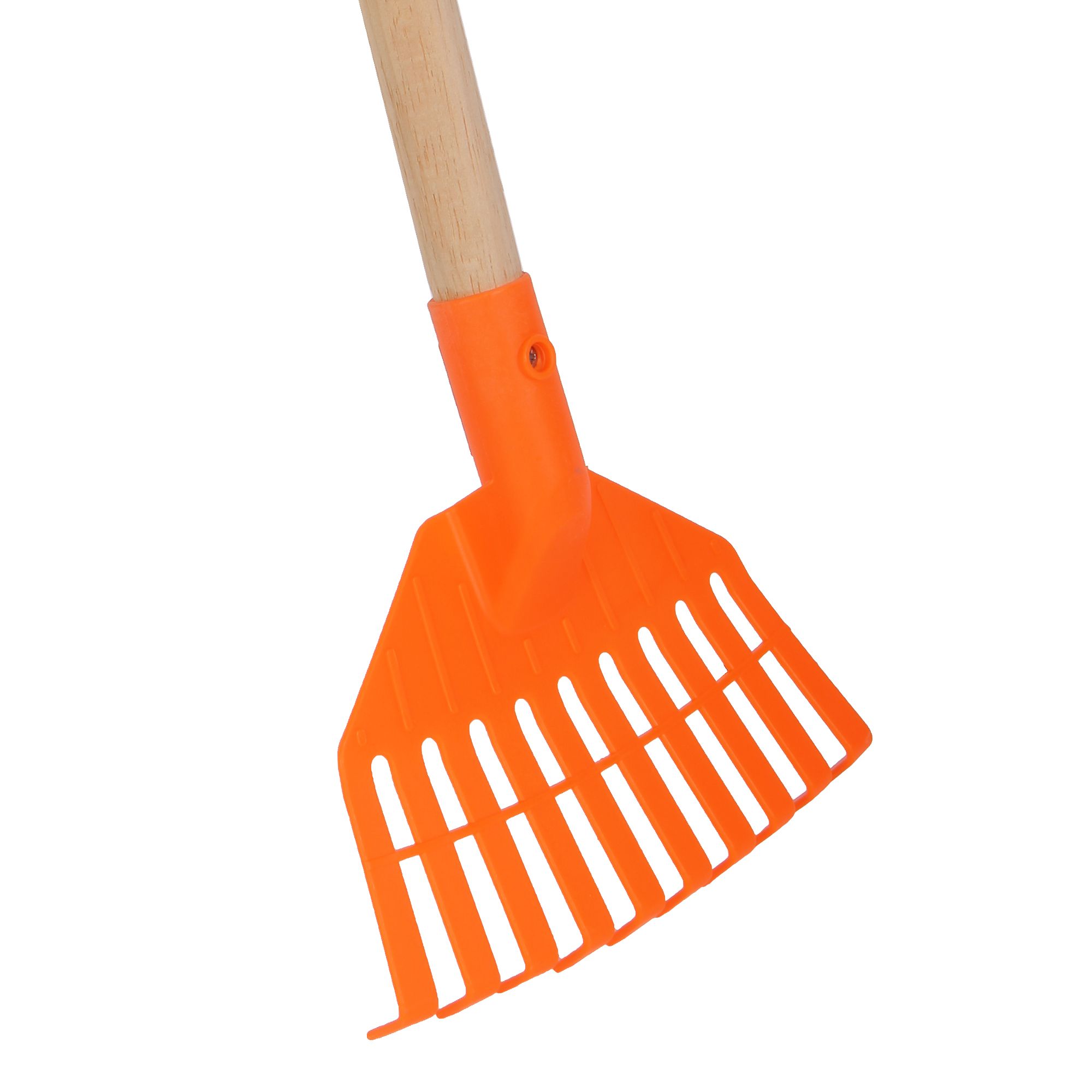 Talen Tools Kinder Mini-gazonhark Kunststof Oranje Compleet