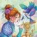 Grafika Puzzle La Fille aux Oiseaux - 1000 pièces
