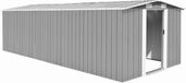vidaXL Tuinhuis Metaal Grijs 257x580x181 cm