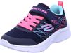 Skechers Microspec-Bold Delight, sneakers voor meisjes, Navy Mesh Hot Roze Trim, 12.5 UK Child