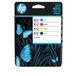HP 912 Inktcartridge Zwart, Cyaan, Geel, Magenta, 3 kleuren en zwart 4-Pack Standaard Capaciteit (6ZC74AE) origineel van HP