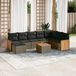 Maison Exclusive - Ensemble de meubles de jardin 9 pièces avec canapé et coussins, gris, en polyrotin
