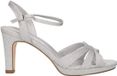La Strada Sandaal Zilver Glitter Textiel - Damesschoenen - Maat 36
