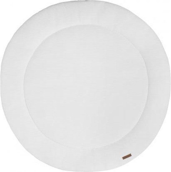 Baby's Only Sense Boxkleed Rond - Wit - Ø90cm - Rib Corduroy - Extra Dik