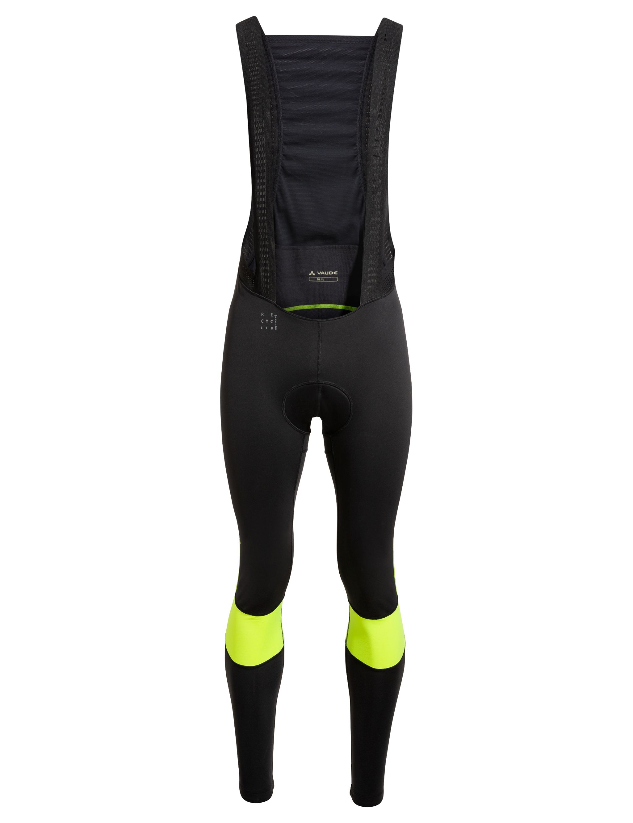 Vaude Kuro Warm Bib Tights Heren - Neon Yellow - Size S