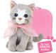 Studio Pets Knuffel Kat Bella 16 cm Roze met Paspoort en Koffer