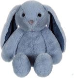 GIPSY TOYS Trendy konijnenknuffel - Blauw, 28 cm