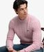 Superdry Homme Pull Cable Knit Col Rond Coupe Décontractée Pink Taille: Xxl