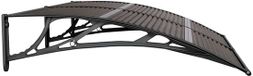 vidaXL Deurluifel 150x100 cm Polycarbonaat Zwart
