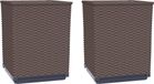 vidaXL Plantenbakken 2 stuks 30x30x37 cm polypropeen bruin