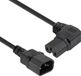 ACT Netsnoer C14 - C15 (haaks rechts) IEC60320 zwart 0,6 m AK5355