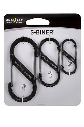 Nite Ize S-Biner #2,3,4 - 3 pack Black