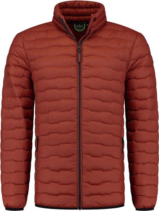 Kjelvik Hjalmar Gewatteerde Jas Heren - Rood - Maat L - Winter 2024