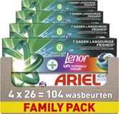 Ariel 4in1 Wasmiddel Pods +Touch Of Lenor Unstoppables Color - 104 Wasbeurten
