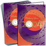 LOT10-61-5820 10 kaarten beste wensen Gelukkig Nieuwjaar 2024 goud + 10 enveloppen