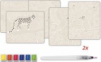 Sycomore Aquarel schilderborden jungle knutselset voor kinderen 7+