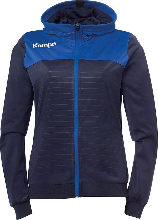 Kempa Emotion 2.0 Hooded Sportjas - Maat L - Navy/Blauw - Heren