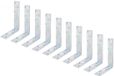 Alberts 848064 balkhoek | galvanisch verzinkt, gechromateerd | 160 x 240 x 50 mm | Set van 10