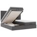 vidaXL Ottomaans bed met matras & led, grijs, 180 x 200 cm, kunstleer