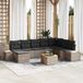Maison Exclusive - Salon de jardin, 9 pièces, gris
