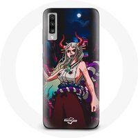 Maniacase Hoesje voor Samsung Galaxy A70 Yamato One Piece Manga Poster