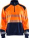 Blåkläder Sweatshirt halve rits High Vis 3556-2528 - High Vis Oranje/Marineblauw - S