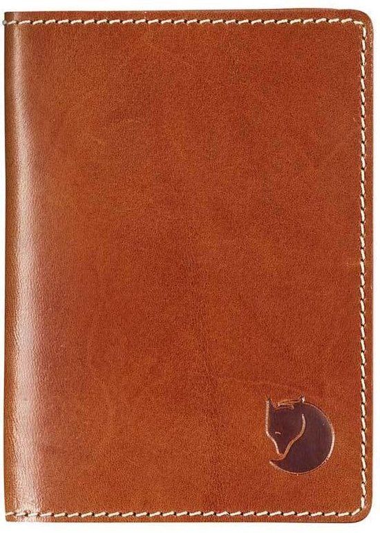 Fjallraven Leather Passport Cover - Leather Cognac - Unisex