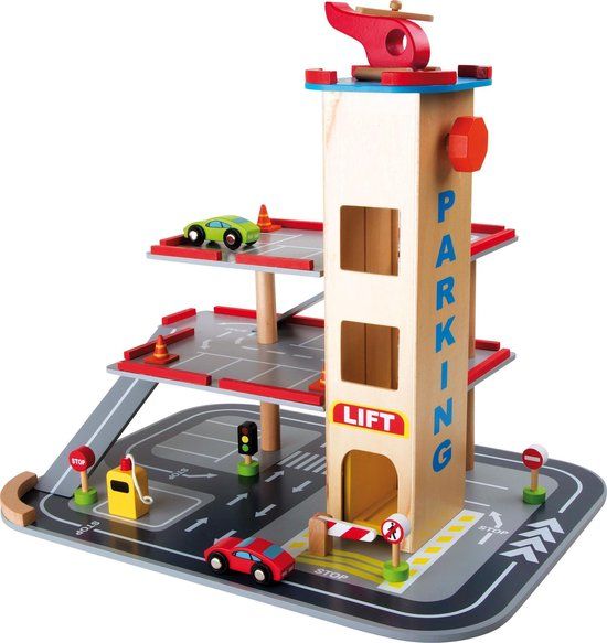 Small Foot Houten Parkeergarage met Accessoires