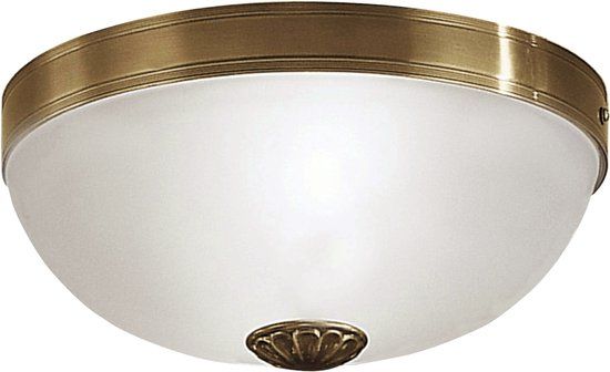 EGLO Imperial Plafondlamp - 2 Lichts - Ø310mm - Brons - Wit