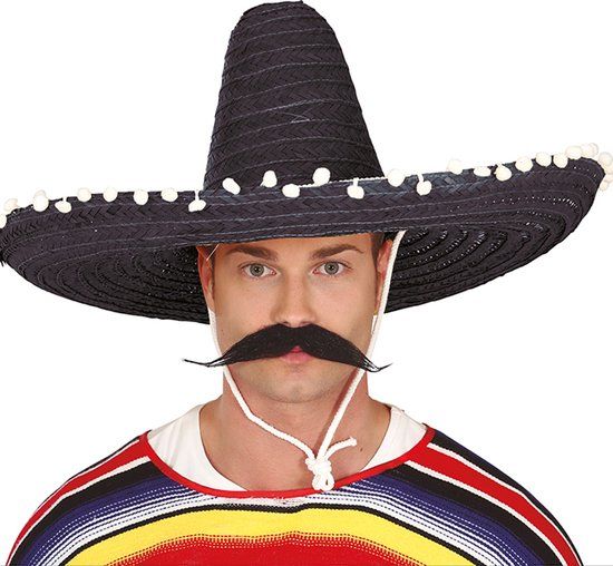 Fiestas Guirca - Sombrero zwart 60 cm large