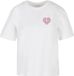 Miss Tee Heart Cage Rose T-shirt femme - 4XL - Blanc
