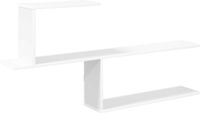 vidaXL Wandplank Wit 122 x 18 x 60 cm Bewerkt hout
