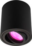 LEDVION LED Opbouwspots Zwart Rond 4.9W RGB Smart Dimbaar