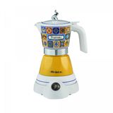 Ariete 1358/1P Mokina Positano Elektrische Moka Express Koffiezetapparaat - 400W - Blauw/Geel