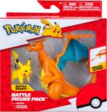 Jazwares Pokemon Battle Feature Figuurset - Glurak en Pikachu - 2dlg.
