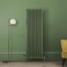 Hudson Reed Windsor Radiateur vertical style fonte - 180 x 65 cm - Vert - Triple rangs - Design rétro - Chauffage central